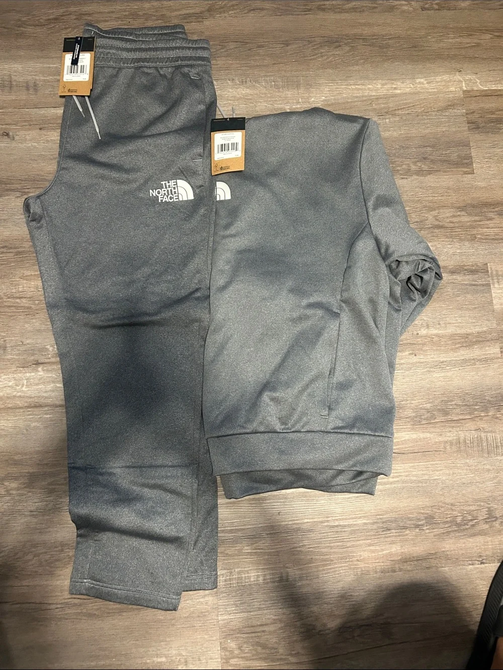 The North Face Men’s Charcoal Gray Track Jogger Set